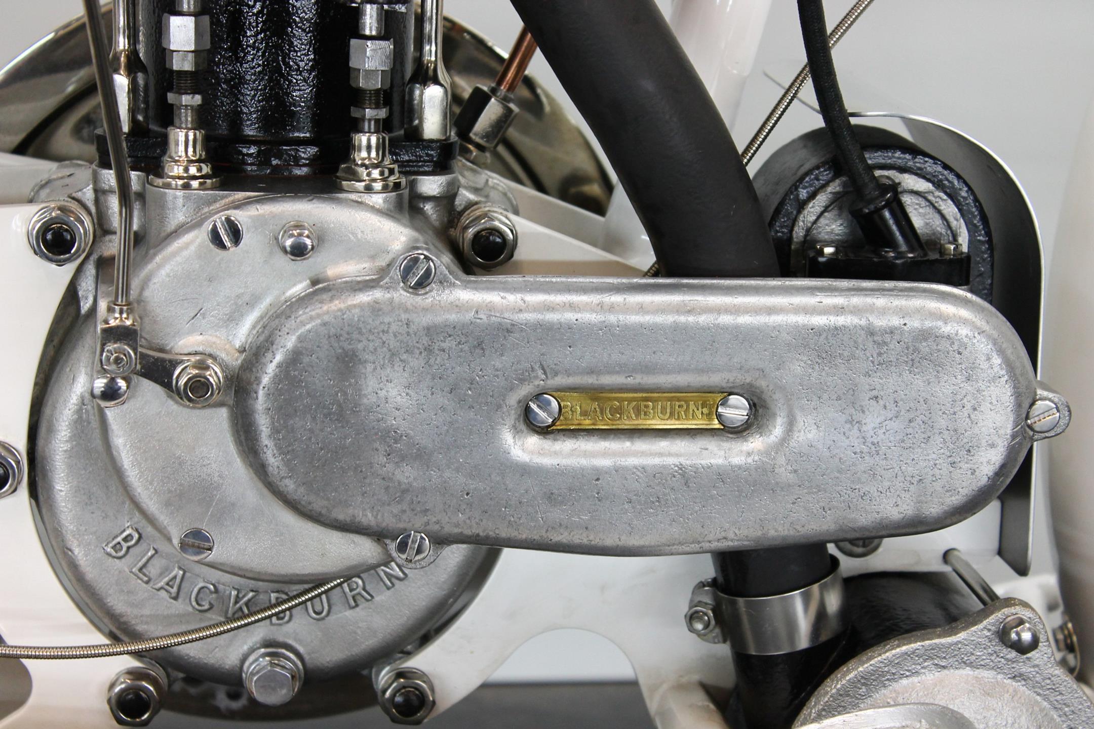 1913 Excelsior Model 4 1/4hp Blackburne logo detail